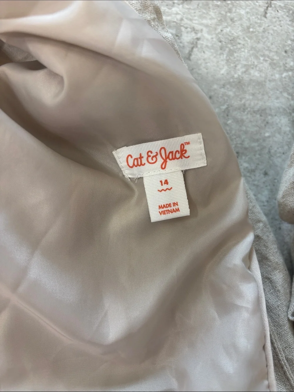 Cat & Jack Linen blend suit